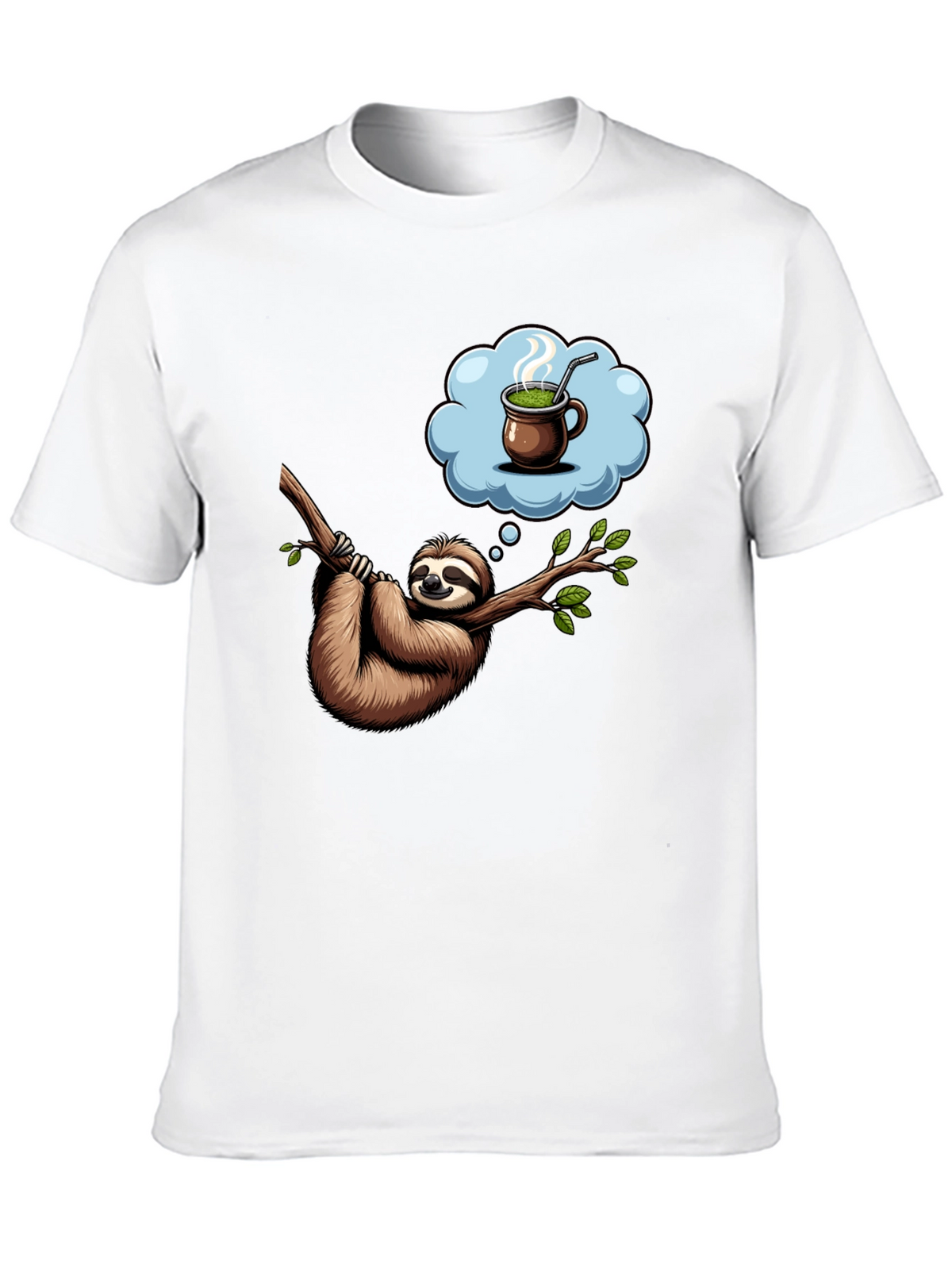 Sloth Tea Time T-Shirt - Relaxed Fit Unique Design