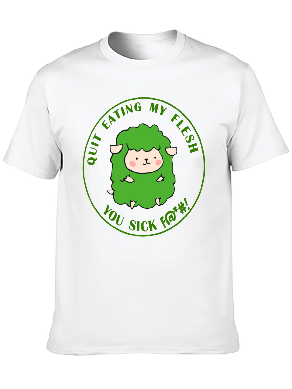 Vegetarian Black T-Shirt - Save the Sheep
