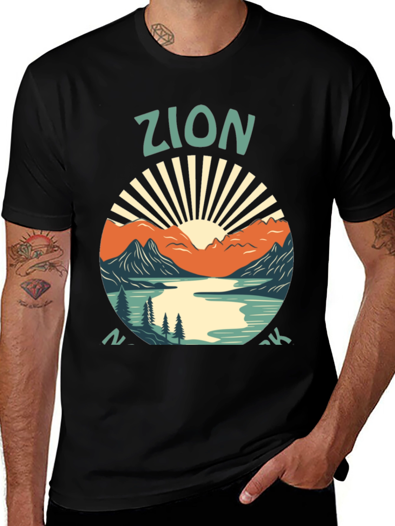Zion National Park Graphic Tee - Black T-Shirt