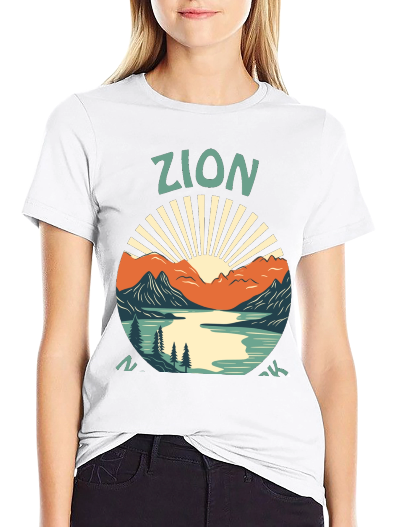 Zion National Park Graphic Tee - Black T-Shirt