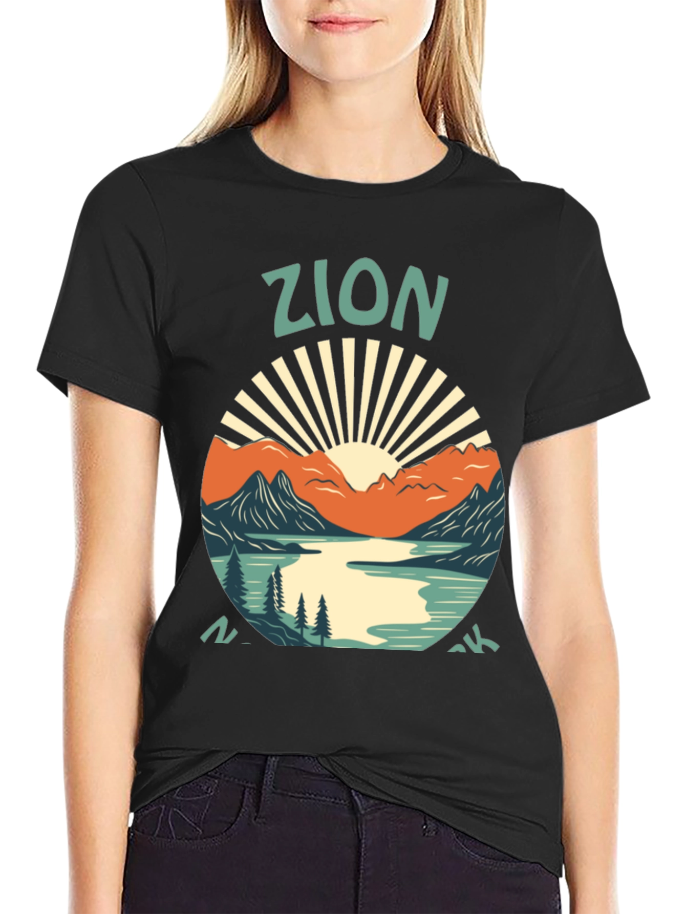 Zion National Park Graphic Tee - Black T-Shirt