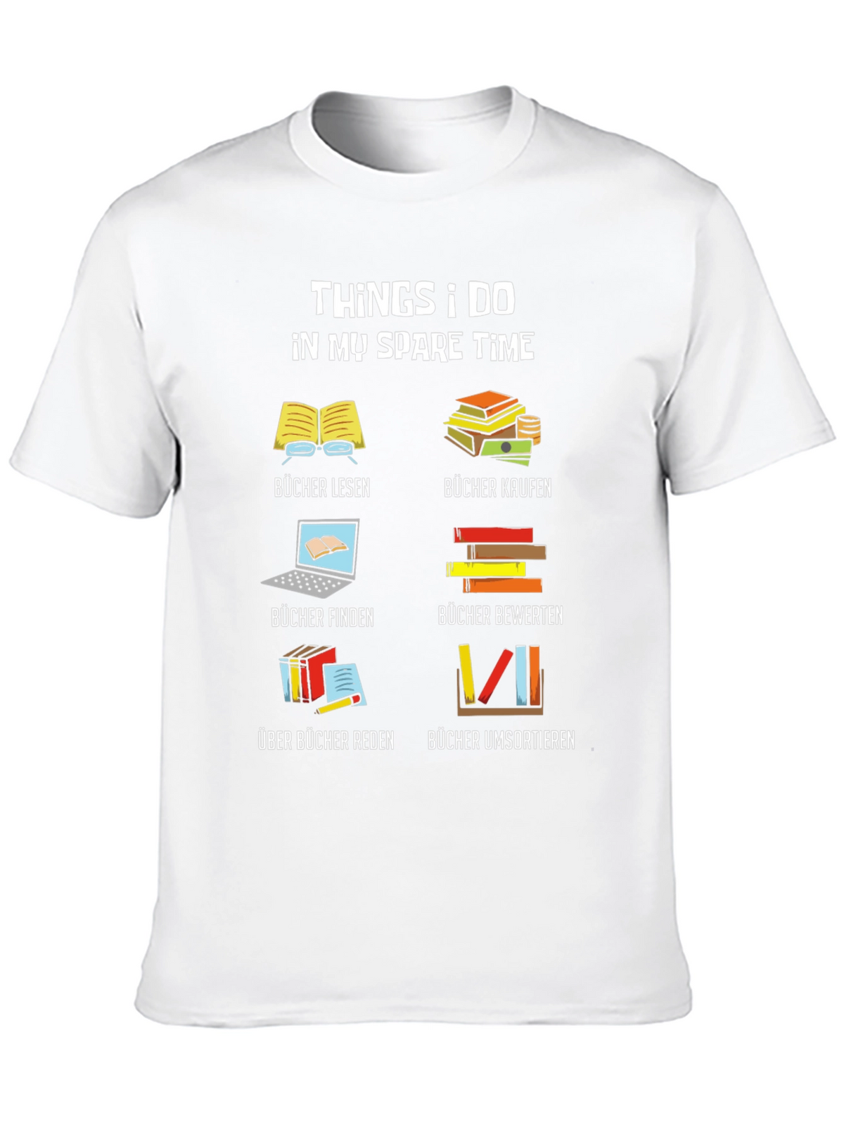 Book Lover T-Shirt: My Spare Time Reading Tee