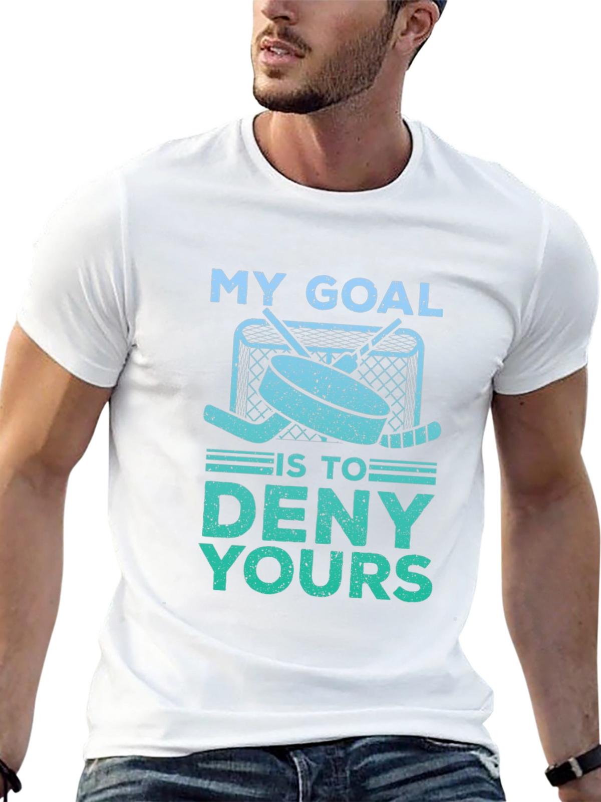 Hockey Goal T-Shirt - Deny Yours!