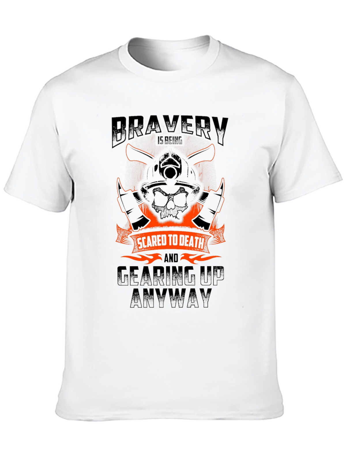 Bravery Firefighter Graphic Tee - Scared to Death