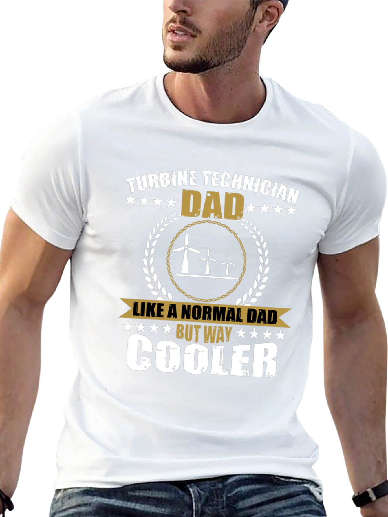 Turbine Technician Dad T-Shirt - Cool Dad Shirt