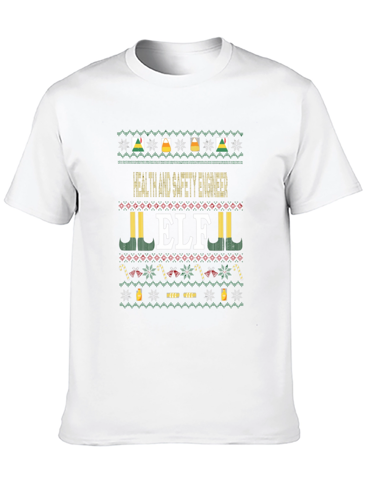 Health and Safety Engineer ELF Christmas Sweater T-Shirt