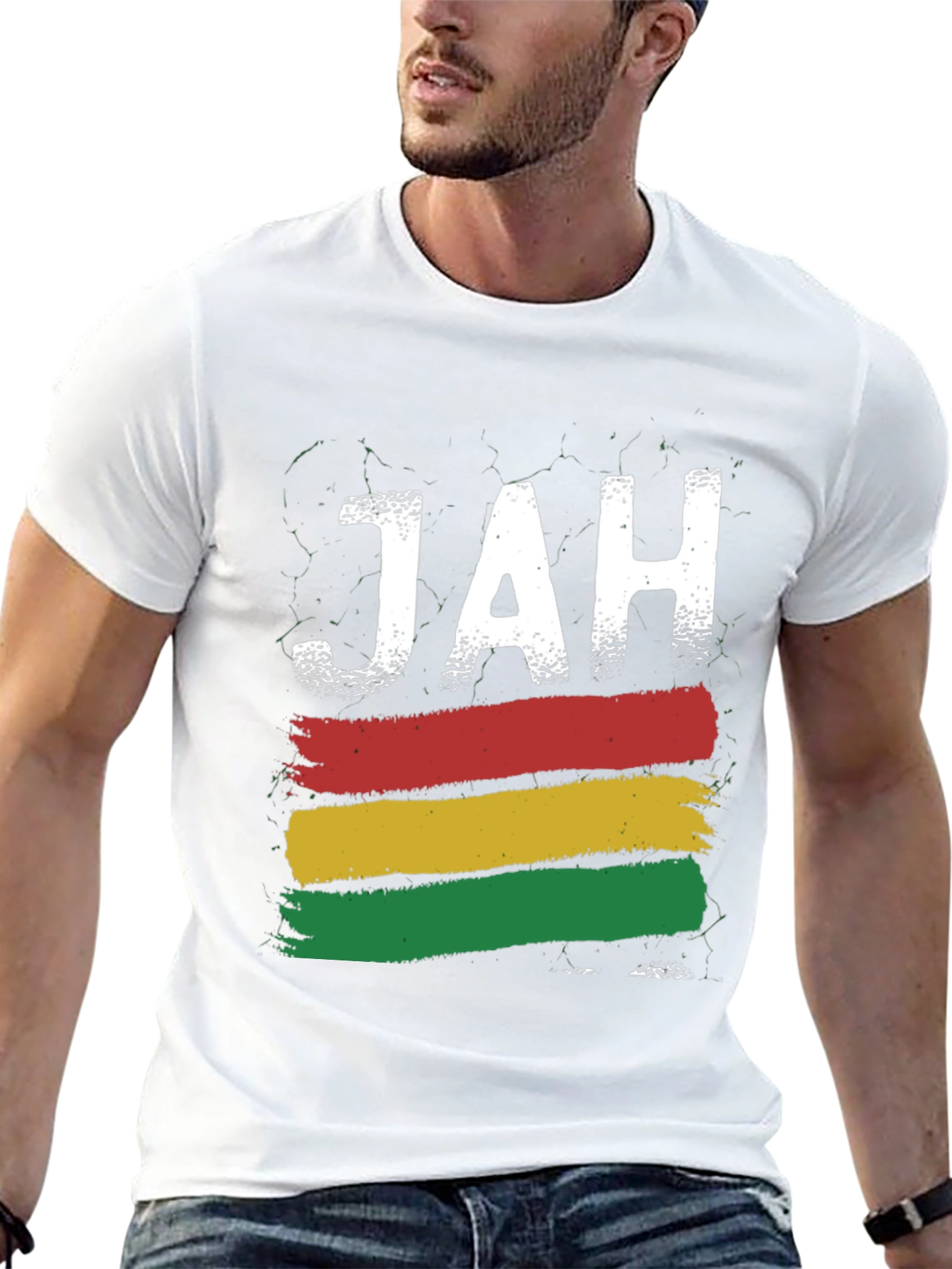 Rasta Jah T-Shirt: Reggae Inspired Graphic Tee