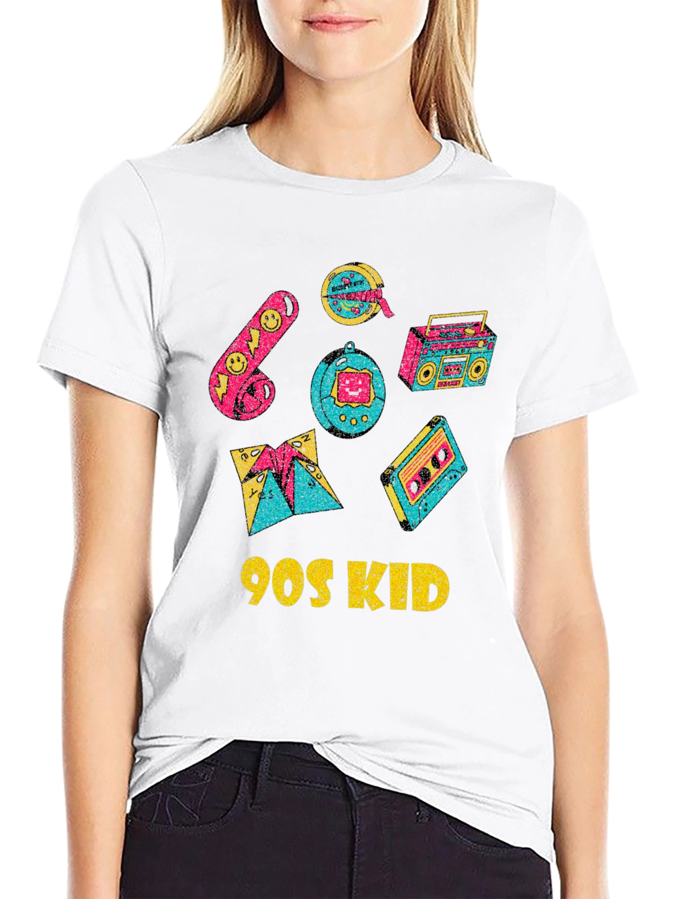 90s Kid Graphic Tee - Nostalgic Retro Style
