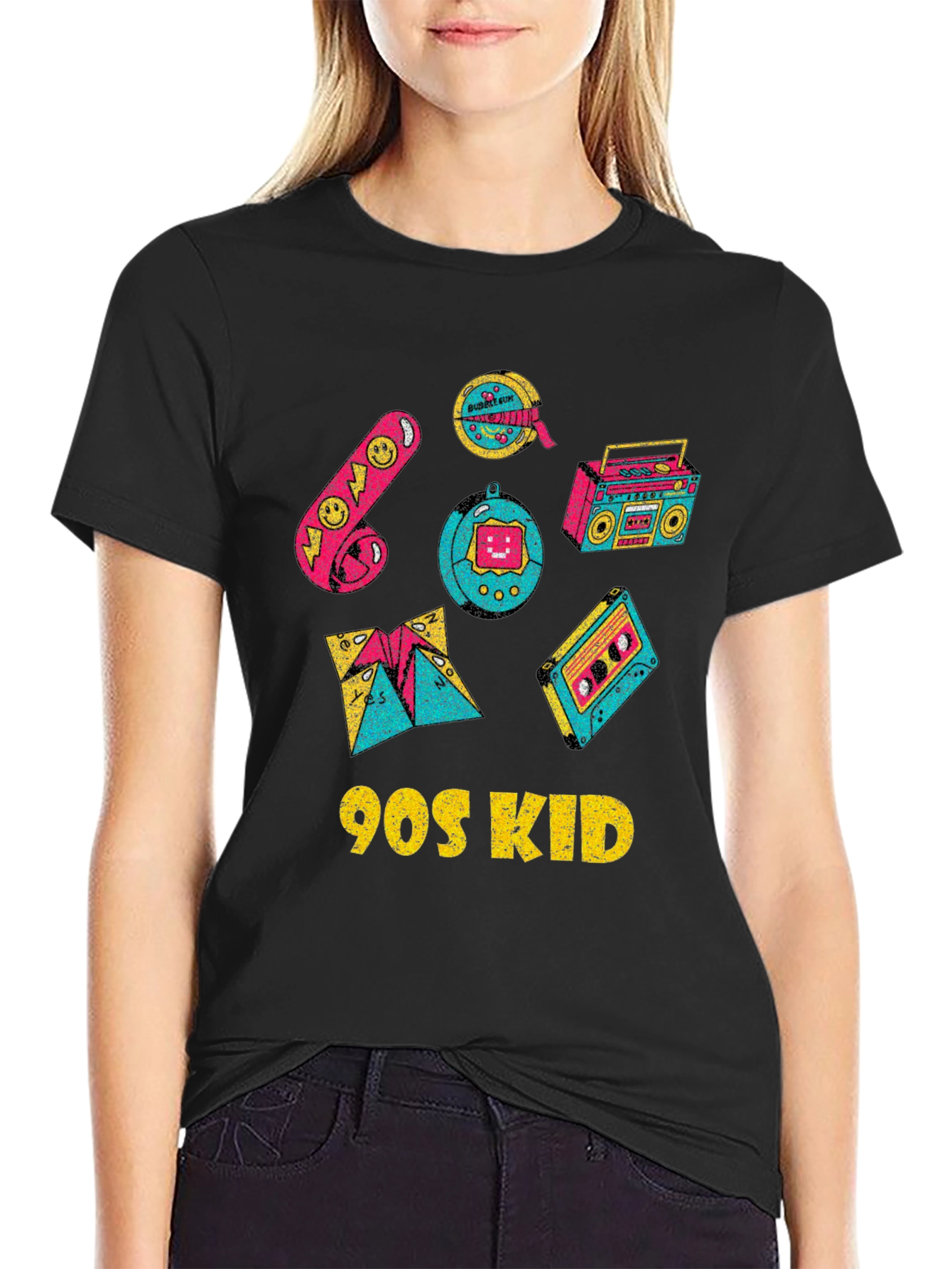 90s Kid Graphic Tee - Nostalgic Retro Style