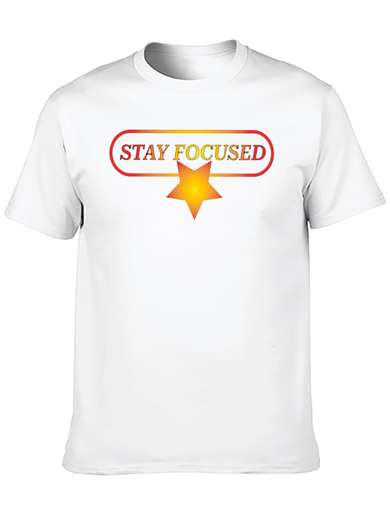 Stay Focused Black Graphic Tee