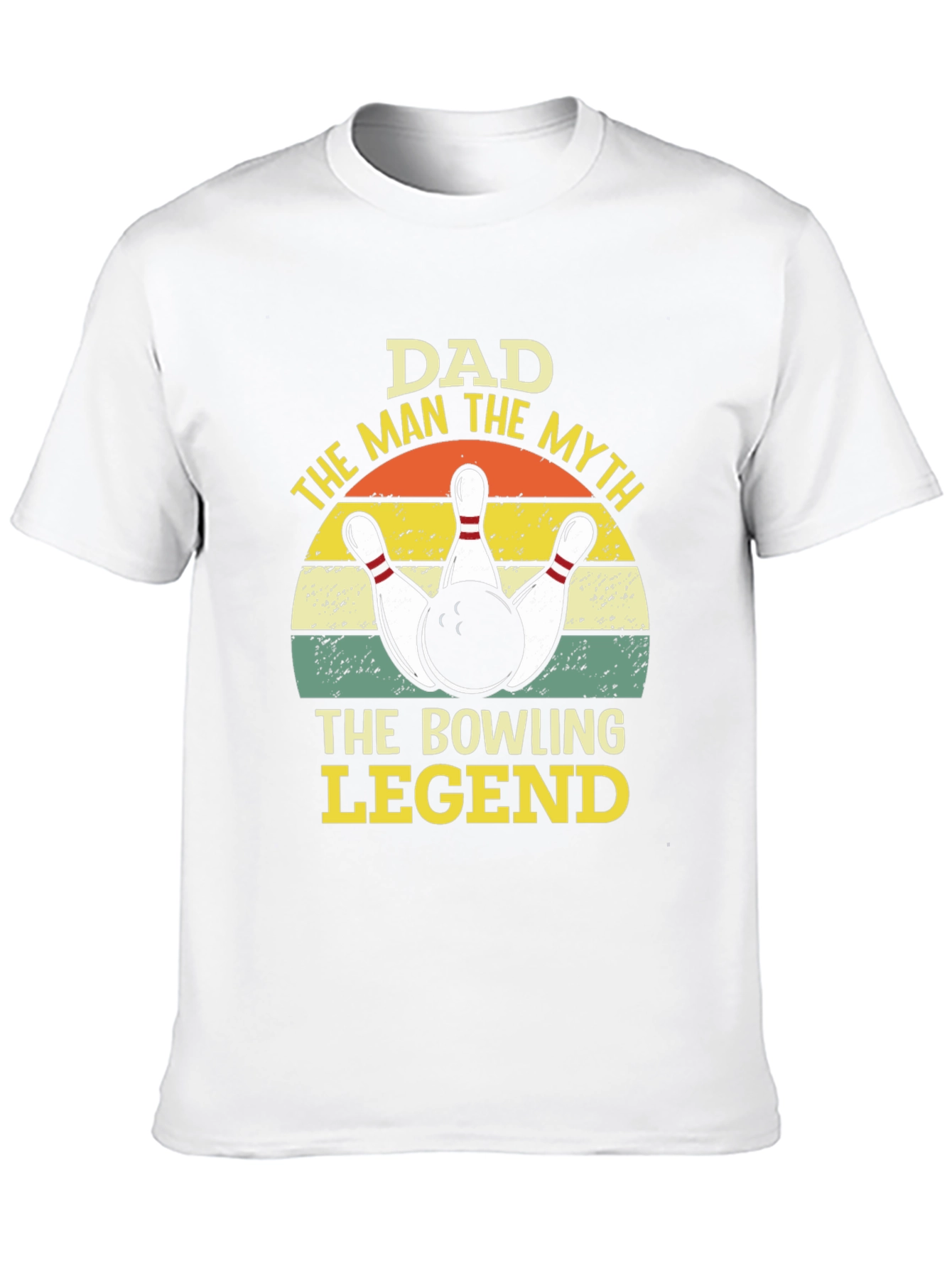 Dad Bowling Legend Graphic Tee Shirt
