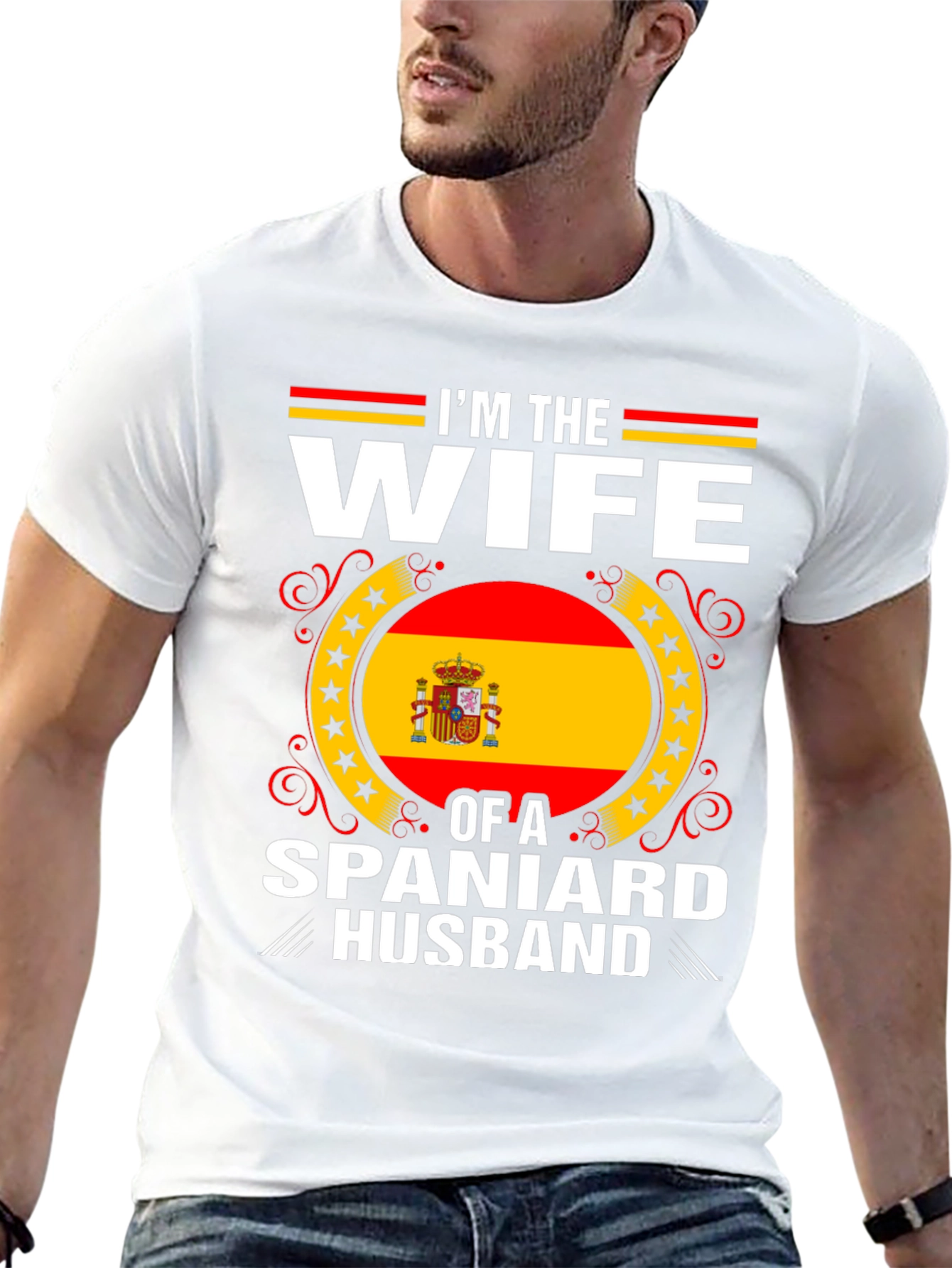 Im The Wife Of A Spaniard Husband T-Shirt