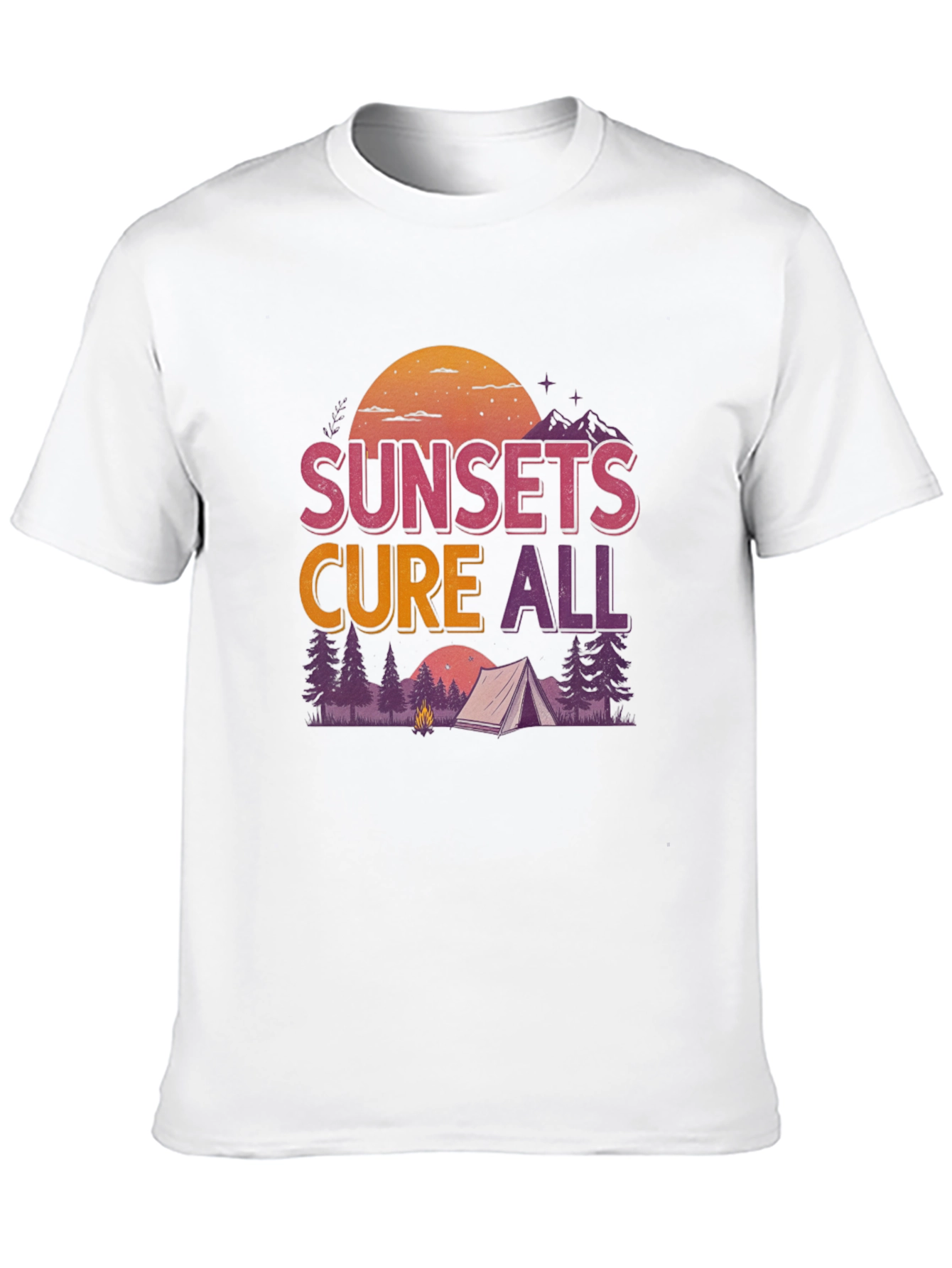 Sunsets Cure All Camping Graphic Tee