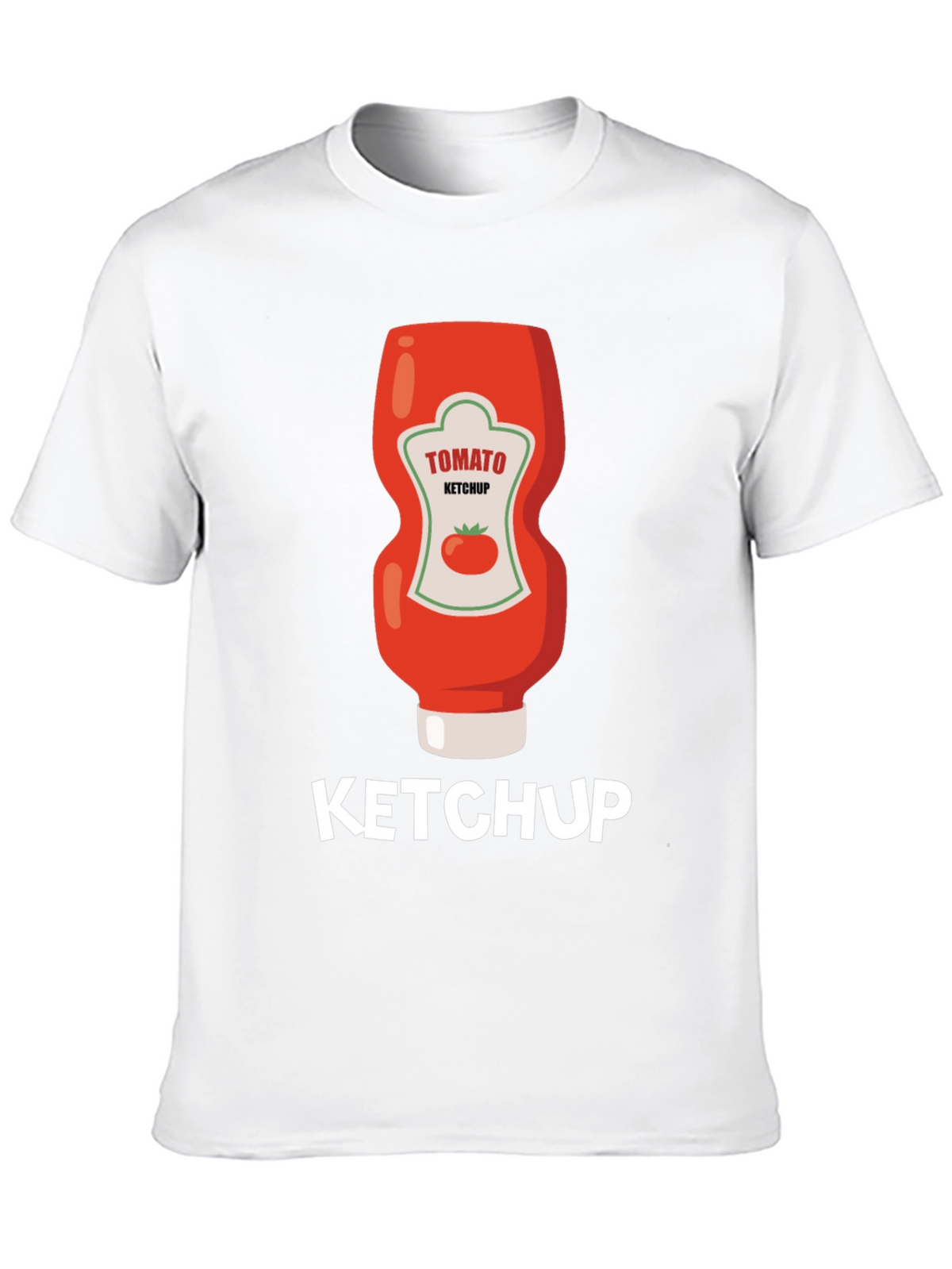Ketchup Graphic Tee - Novelty Food Shirt