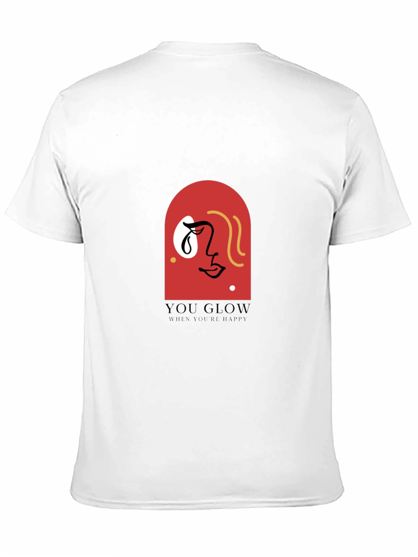 You Glow Tee - Abstract Face Graphic
