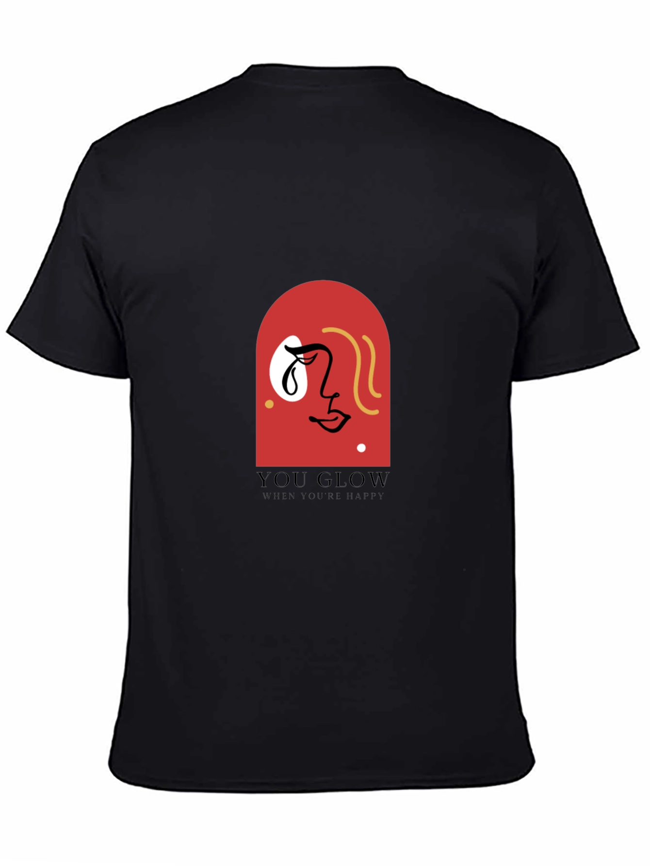 You Glow Tee - Abstract Face Graphic
