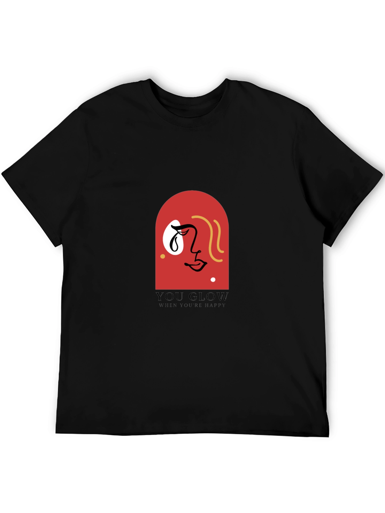 You Glow Tee - Abstract Face Graphic