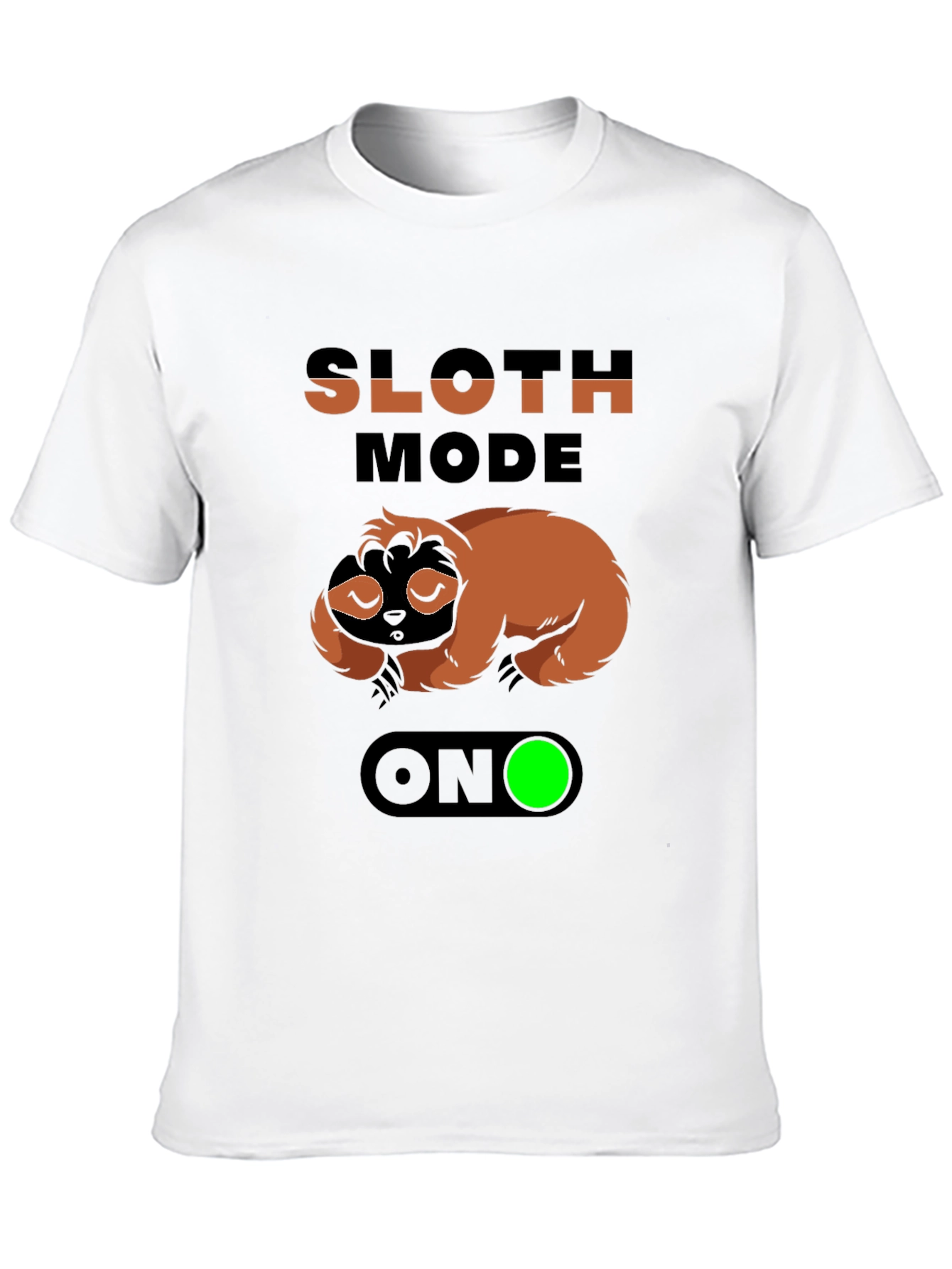 Sloth Mode ON Graphic Tee - Relaxed & Funny