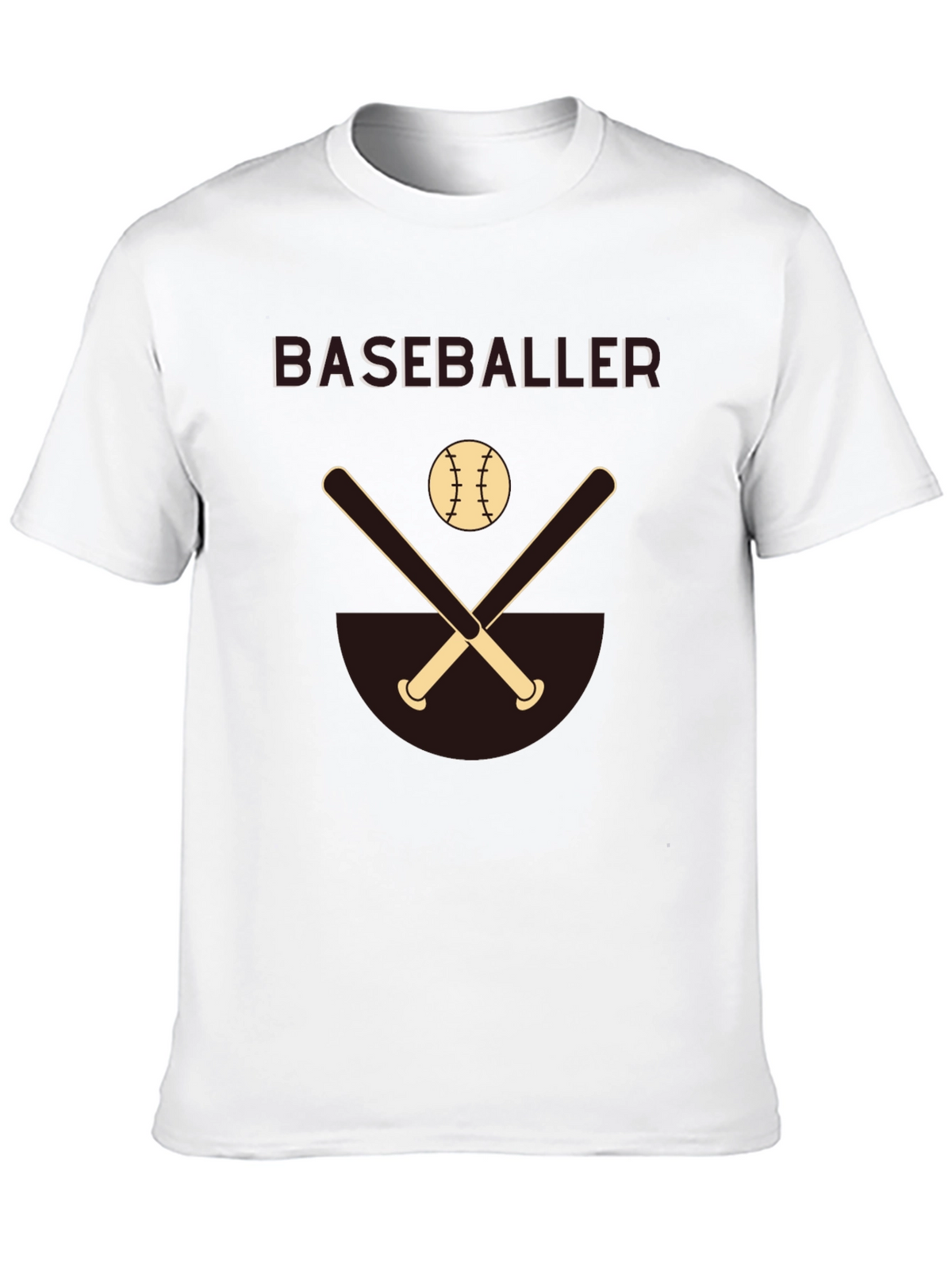 Baseballer Graphic Tee - Black Casual Shirt