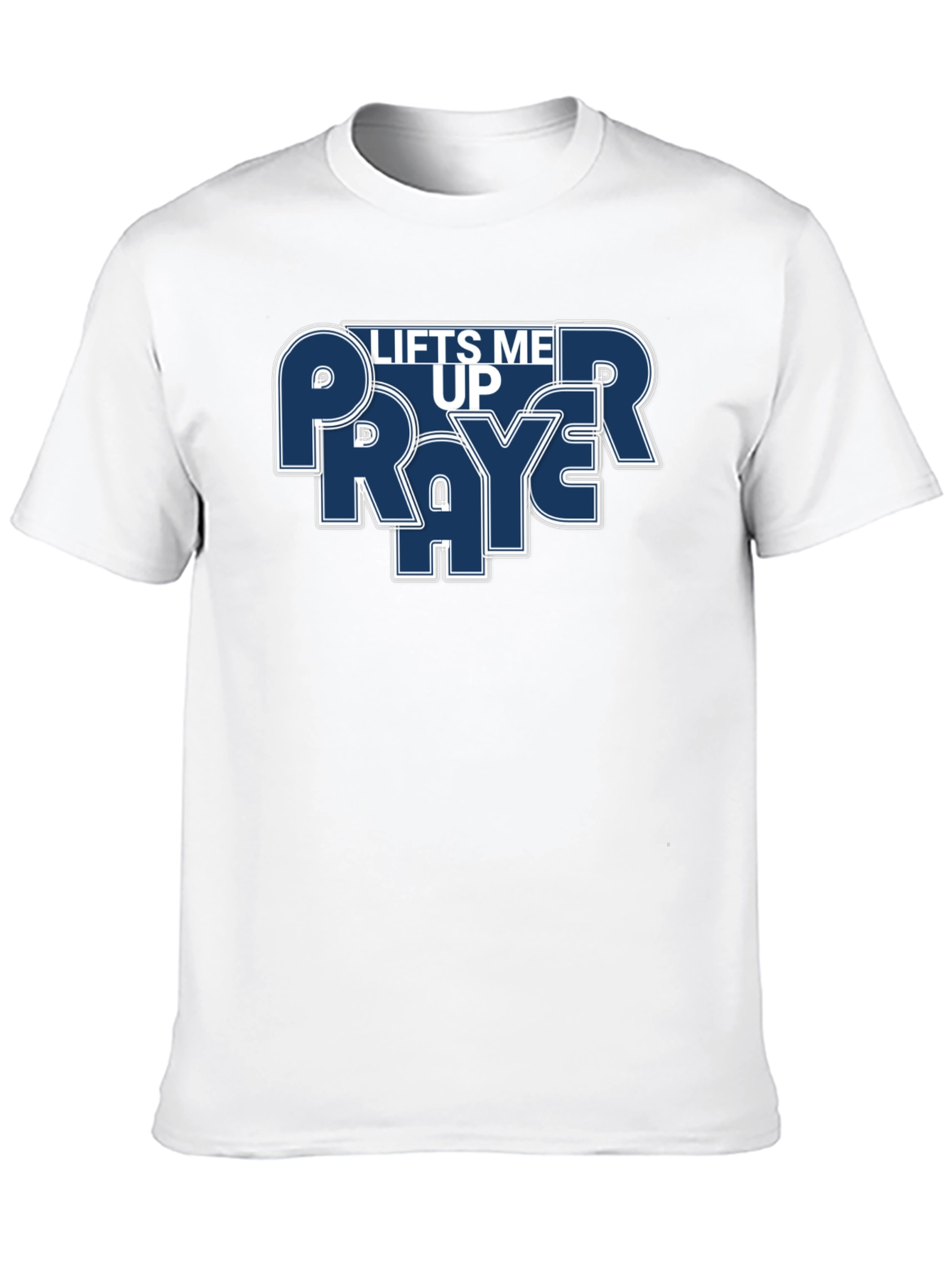Prayer Lifts Me Up Graphic T-Shirt - Black