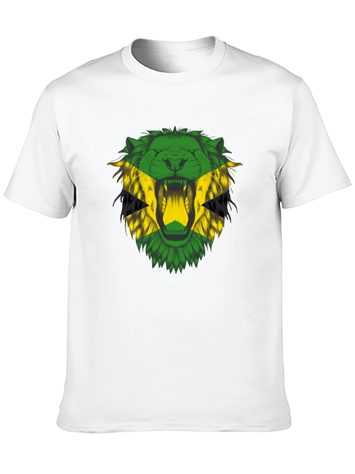 Jamaican Lion T-Shirt - Bold Rasta Reggae Style