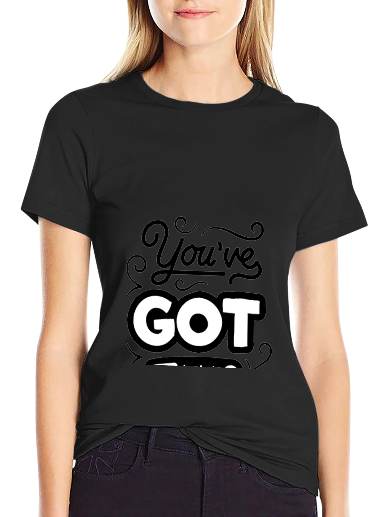 Youve Got This Black Graphic Tee