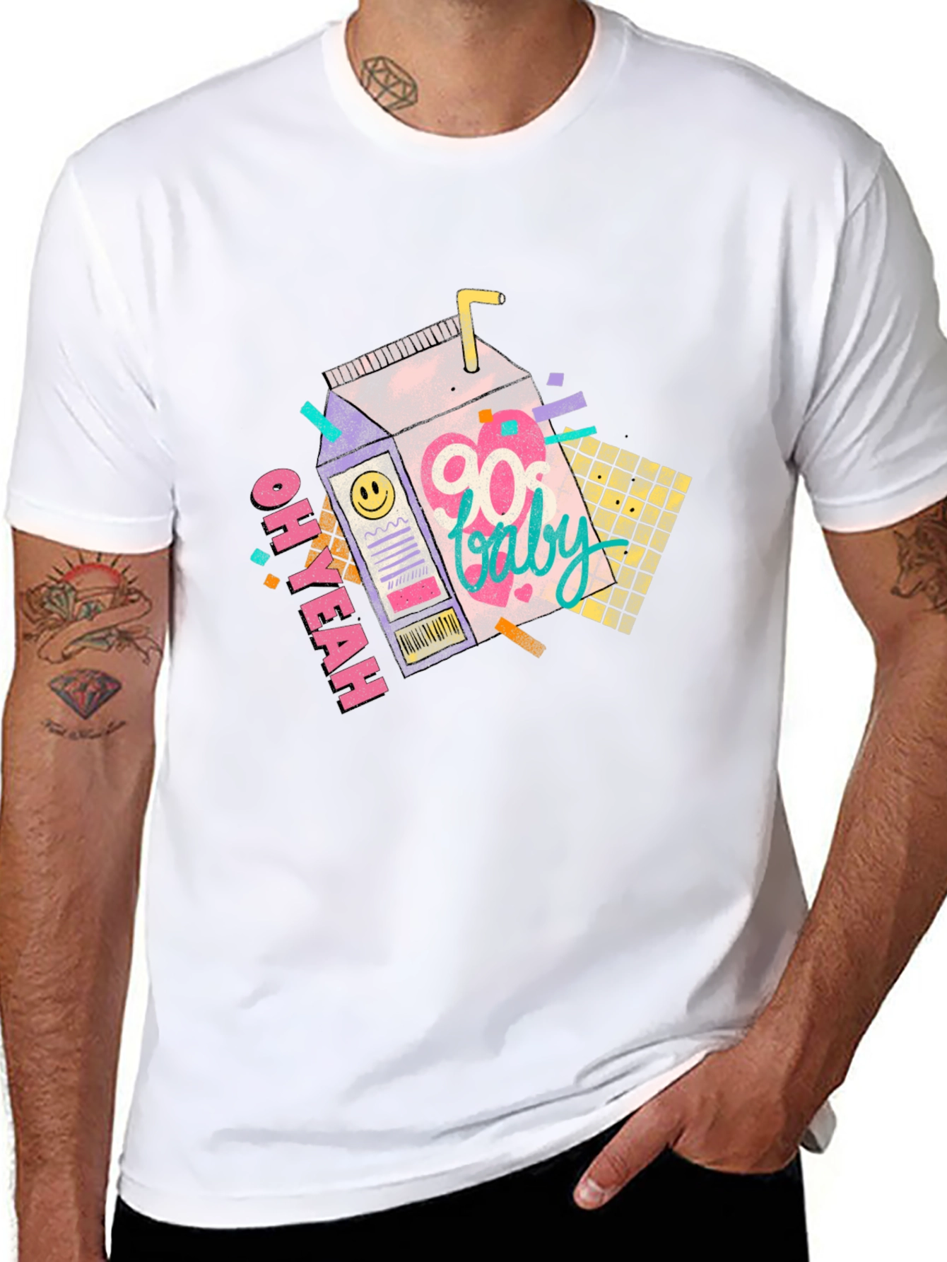 90s Baby Graphic Tee - Retro Nostalgia