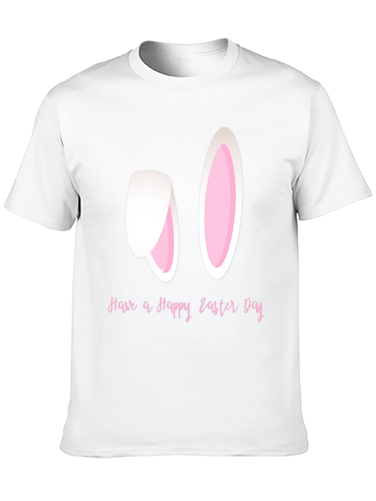 Happy Easter Bunny Ears T-Shirt - Black