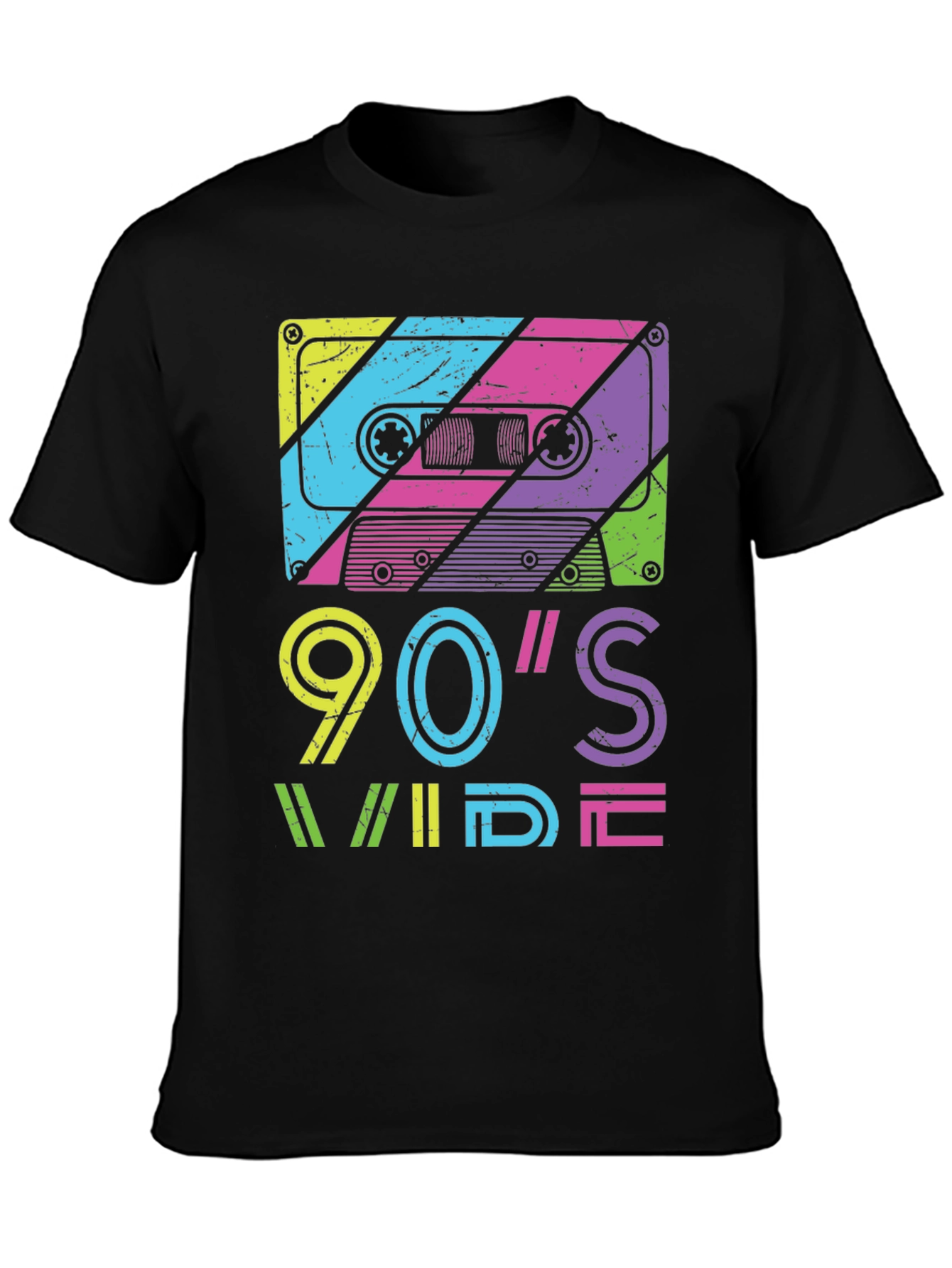 90s Wide Retro Cassette Tape Graphic Tee