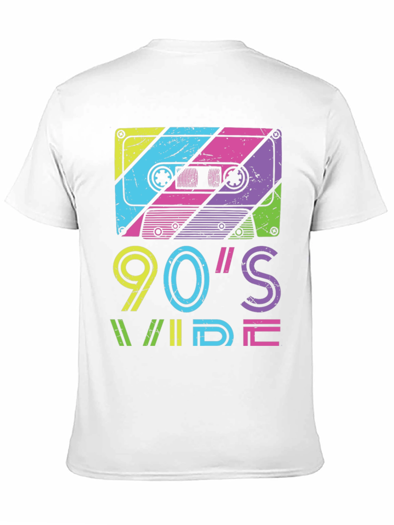 90s Wide Retro Cassette Tape Graphic Tee