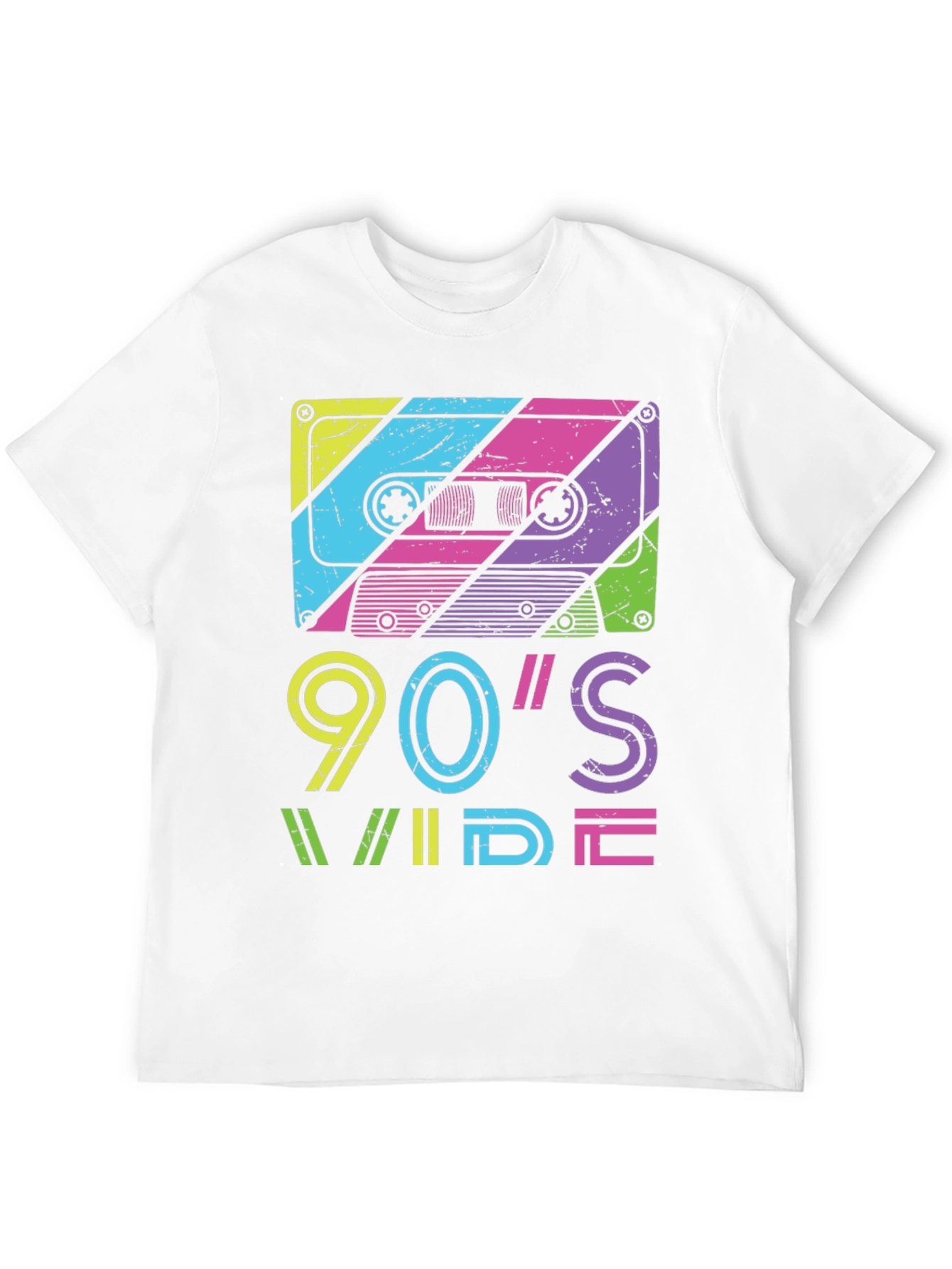 90s Wide Retro Cassette Tape Graphic Tee