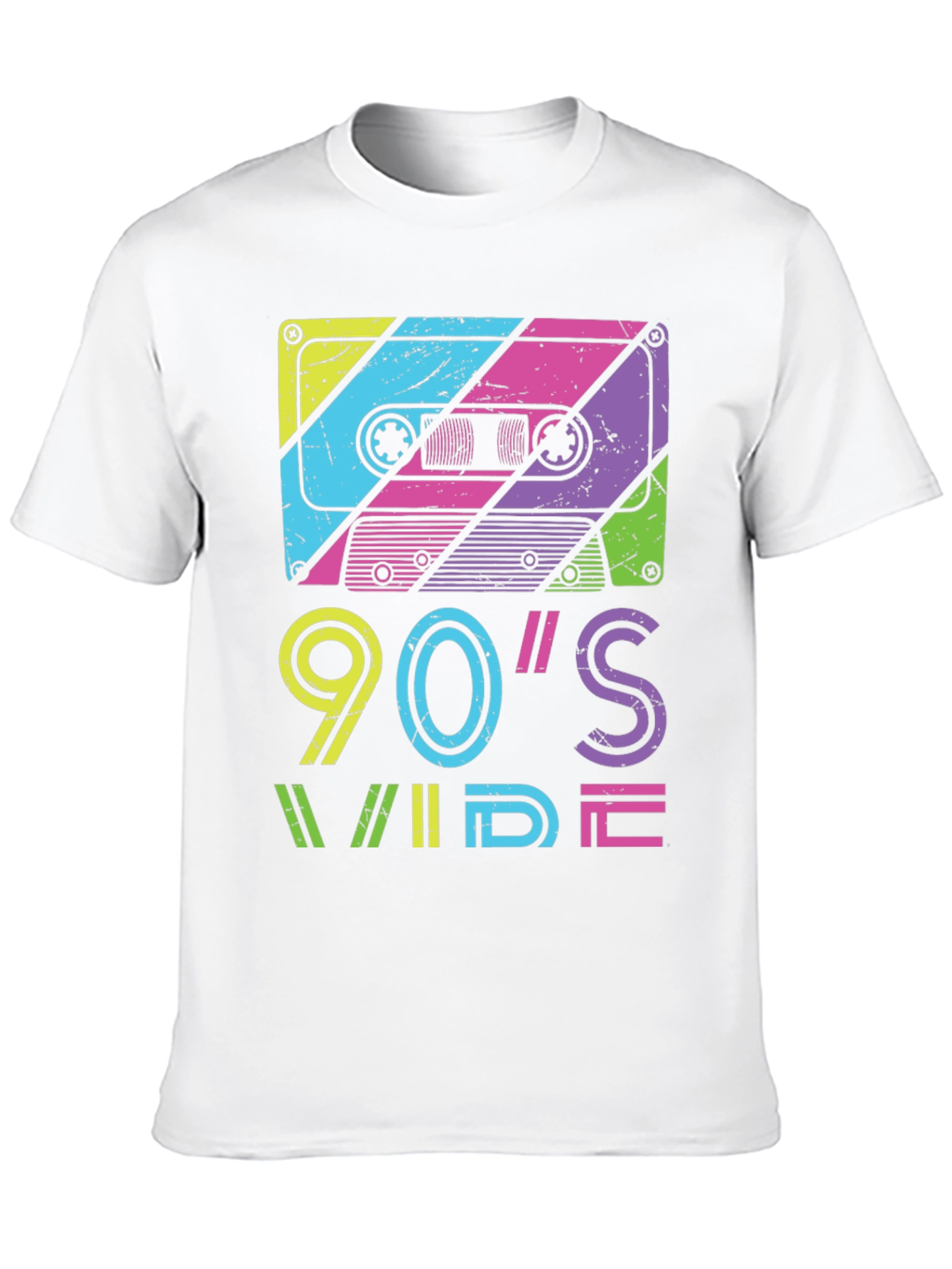 90s Wide Retro Cassette Tape Graphic Tee