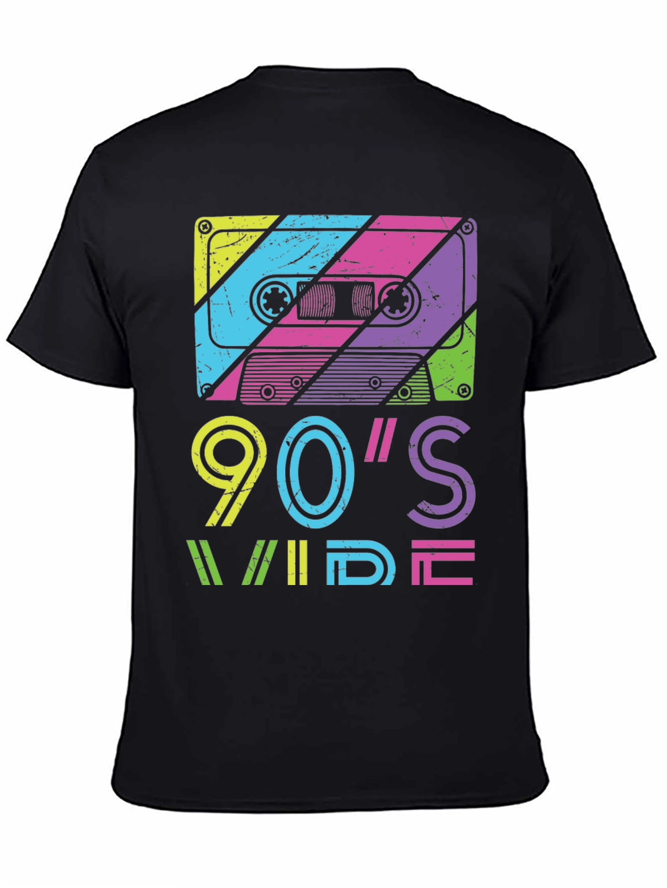 90s Wide Retro Cassette Tape Graphic Tee