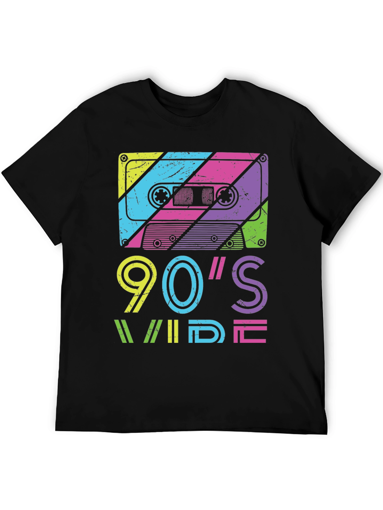 90s Wide Retro Cassette Tape Graphic Tee