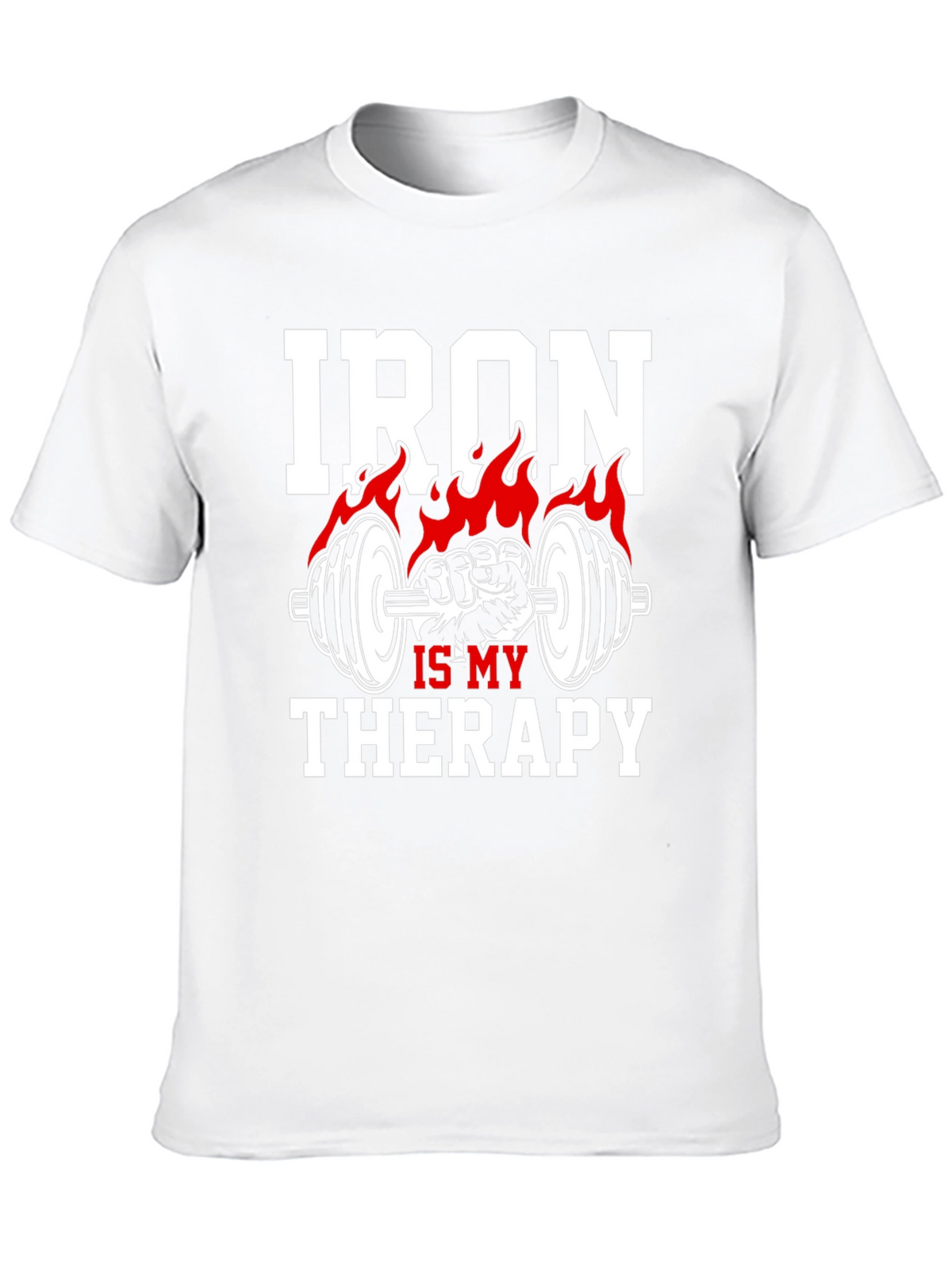Iron Is My Therapy T-Shirt - Gym Motivation