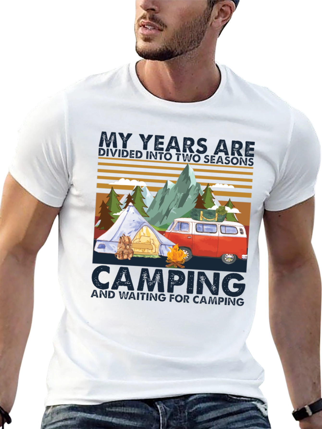 Camping Seasons T-Shirt - Adventure Awaits!
