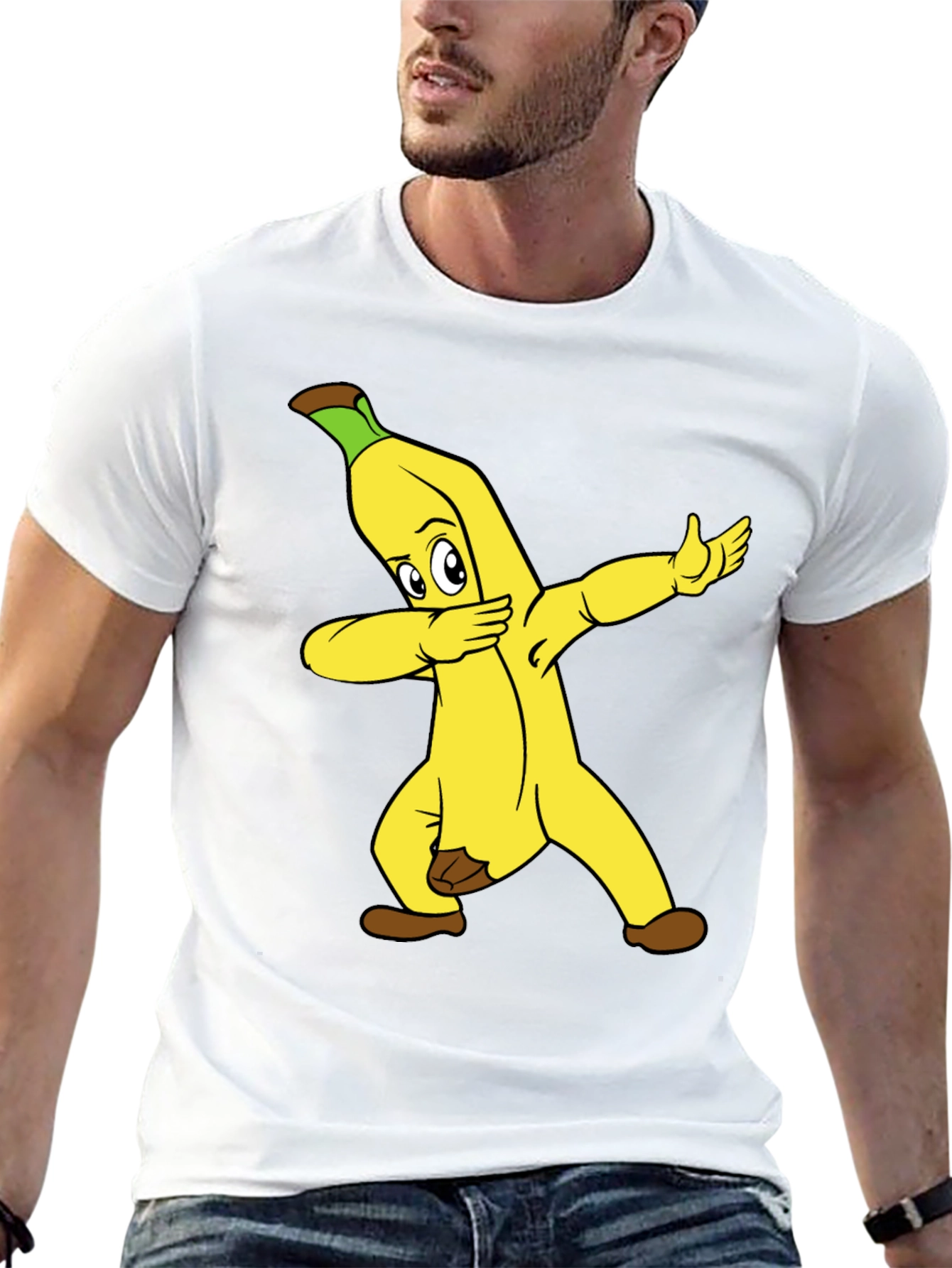 Dabbing Banana T-Shirt - Funny Fruit Tee