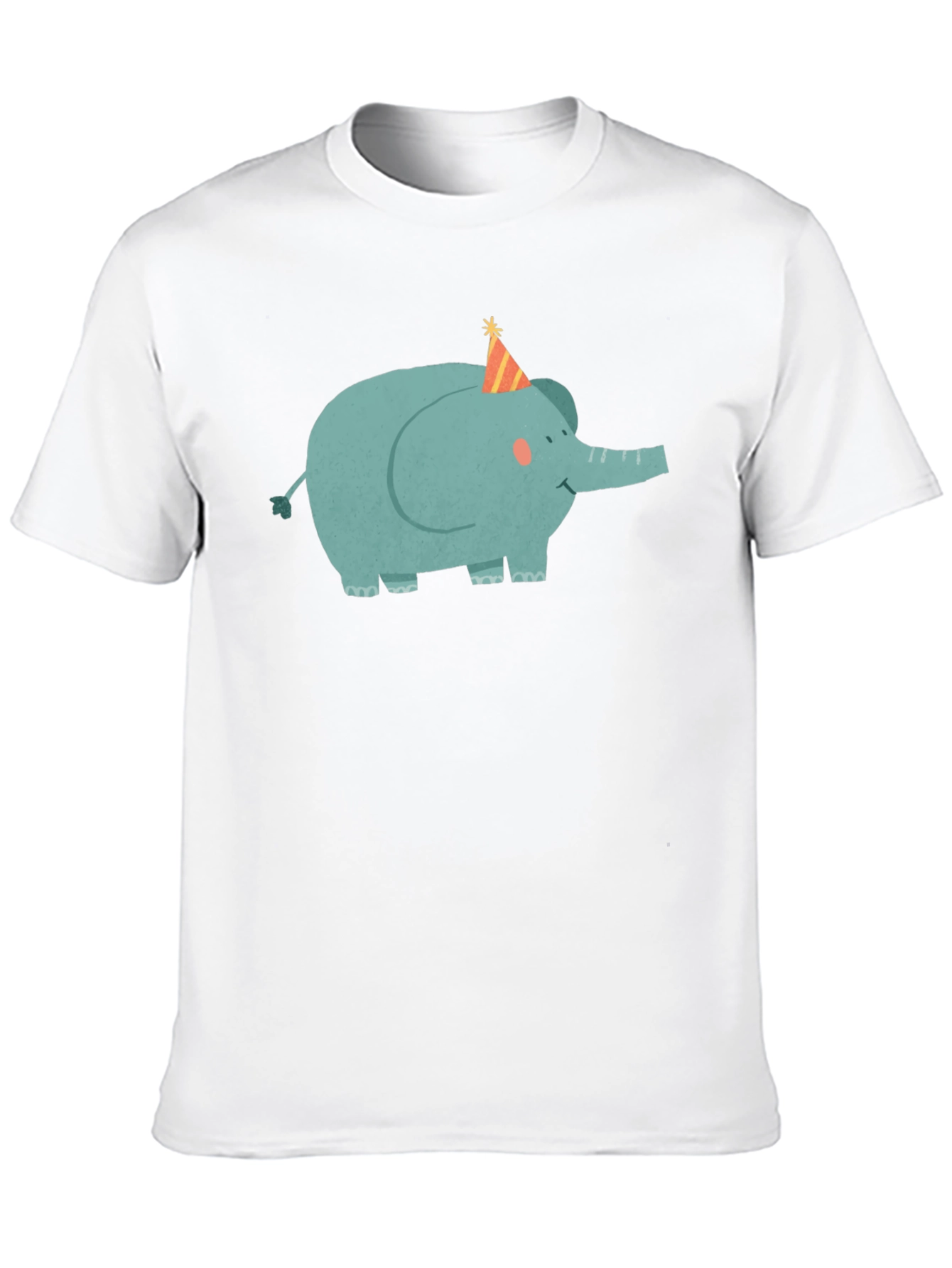 Elephant Party Tee - Cute Cartoon Graphic T-Shirt