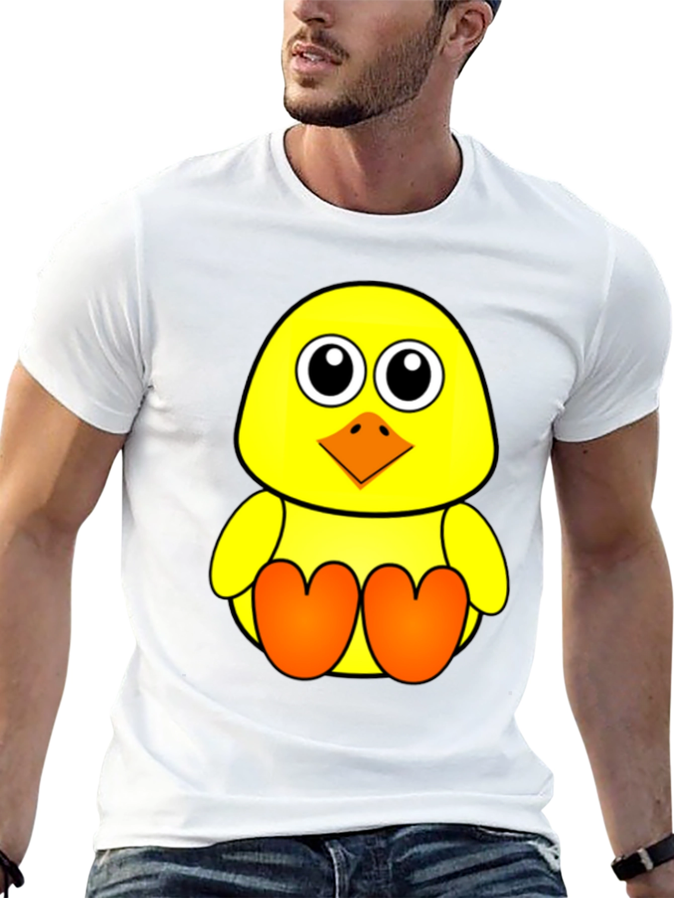 Cute Chick Graphic Tee - Black