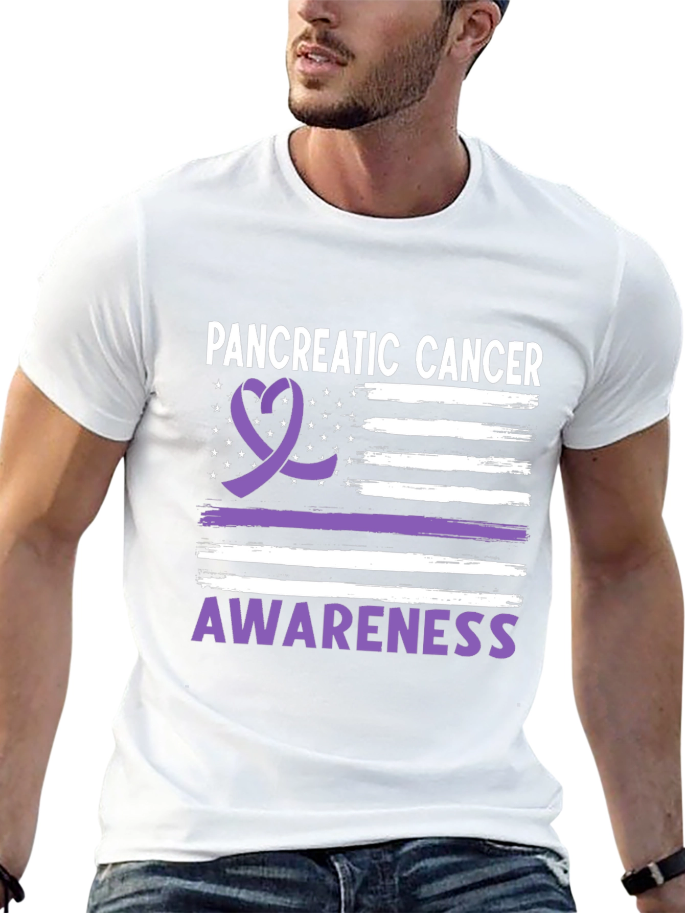 Pancreatic Cancer Awareness Ribbon Tee