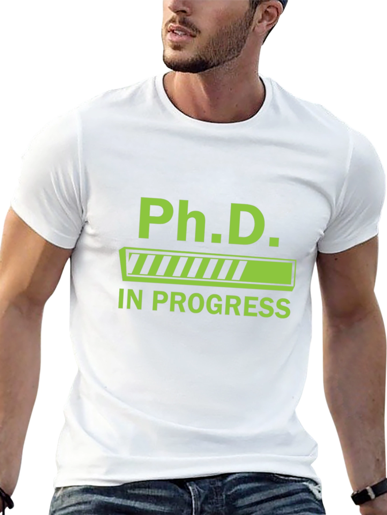 Ph.D. In Progress Graphic Tee - Black