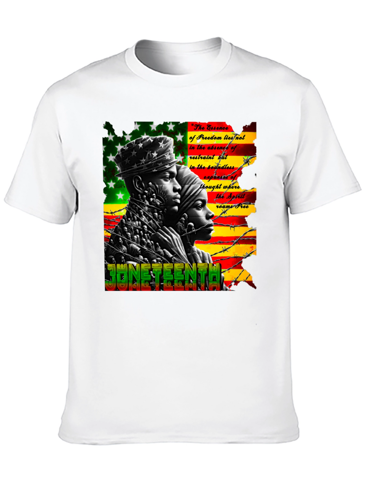 Juneteenth Freedom Essence Graphic T-Shirt