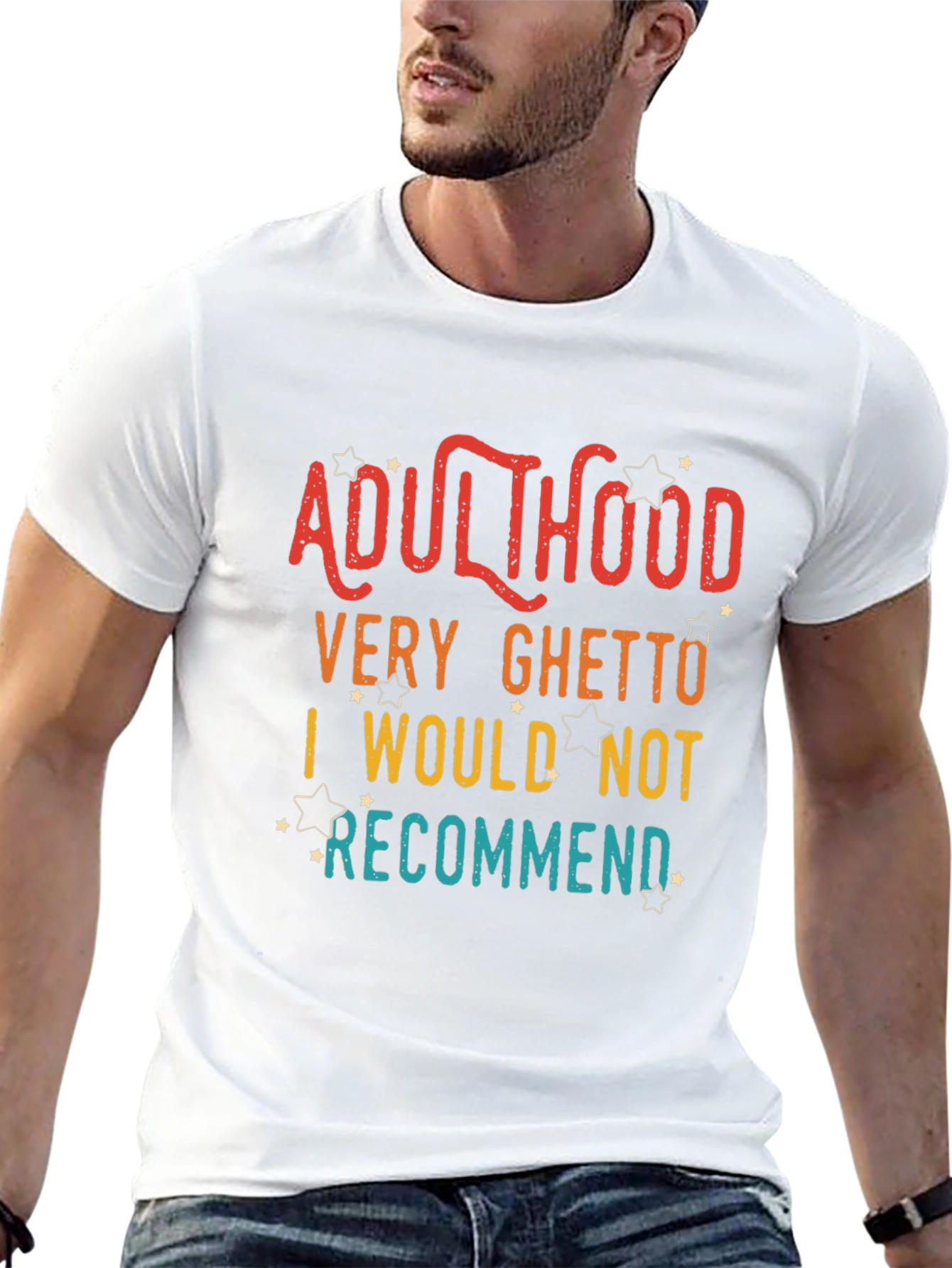 Adulthood Funny Graphic T-Shirt