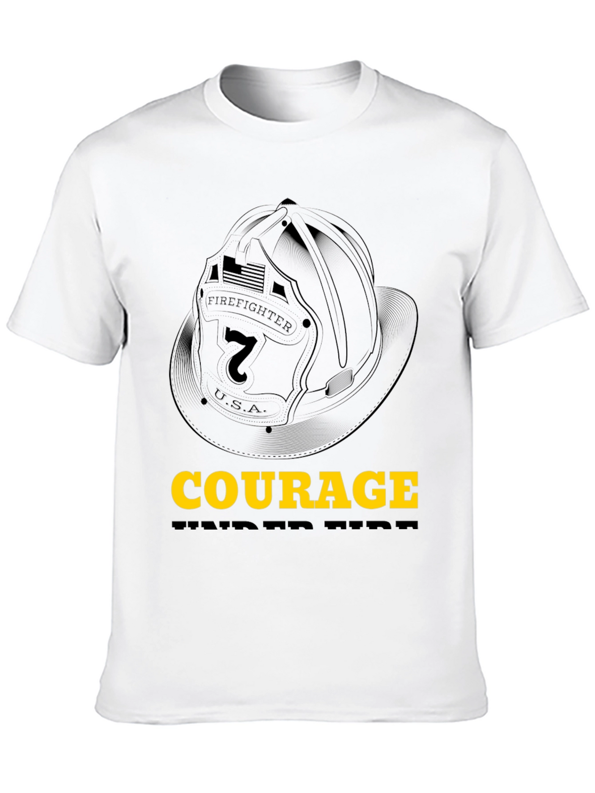 Courage Firefighter Graphic Tee