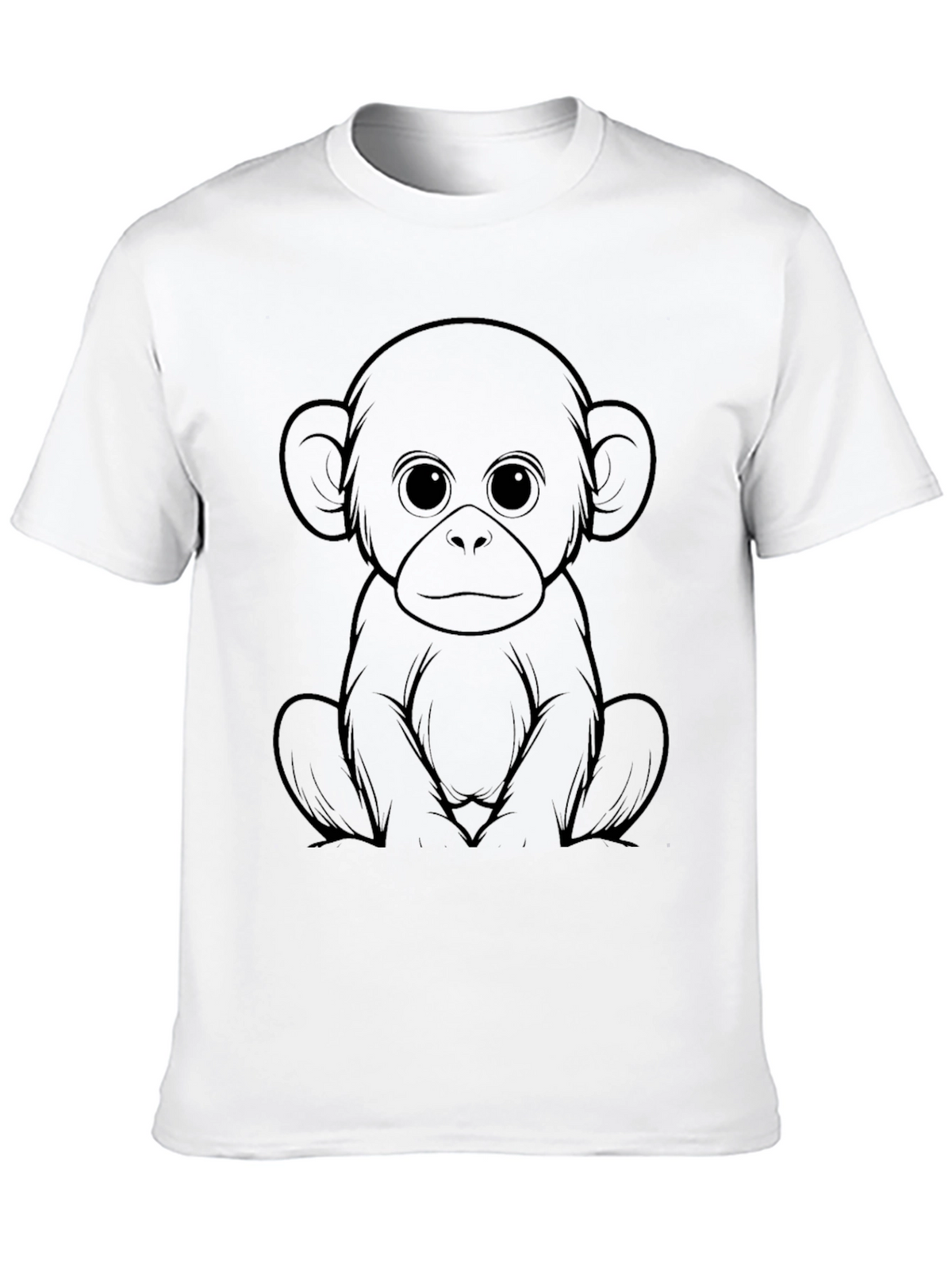 Monkey Graphic Black T-Shirt - Unisex