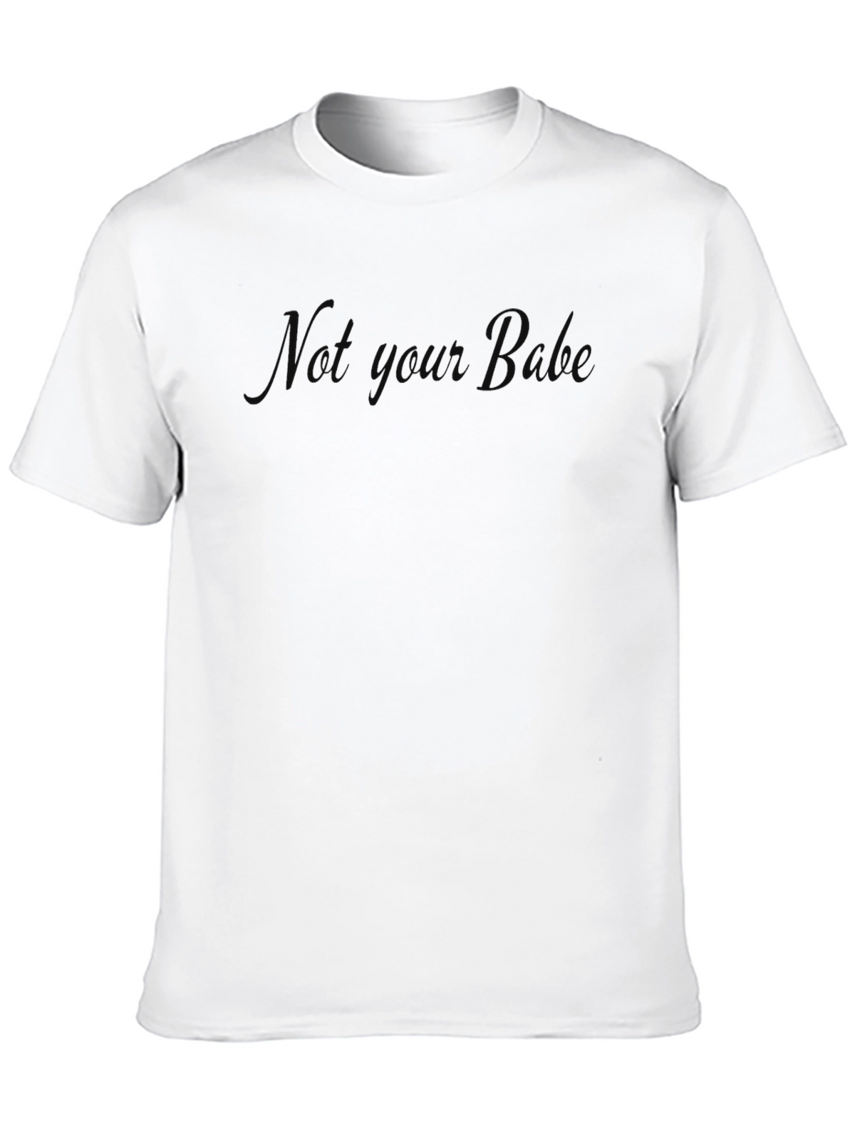Not Your Bro Black Graphic T-Shirt