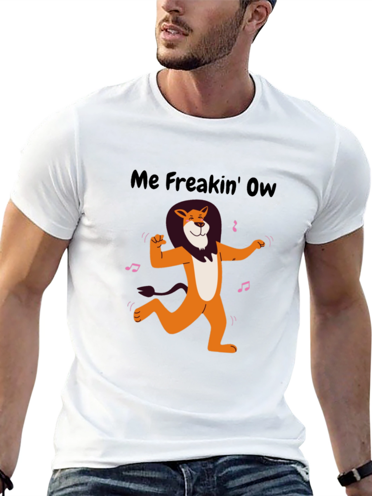 Me Freakin Ow Lion Graphic Tee