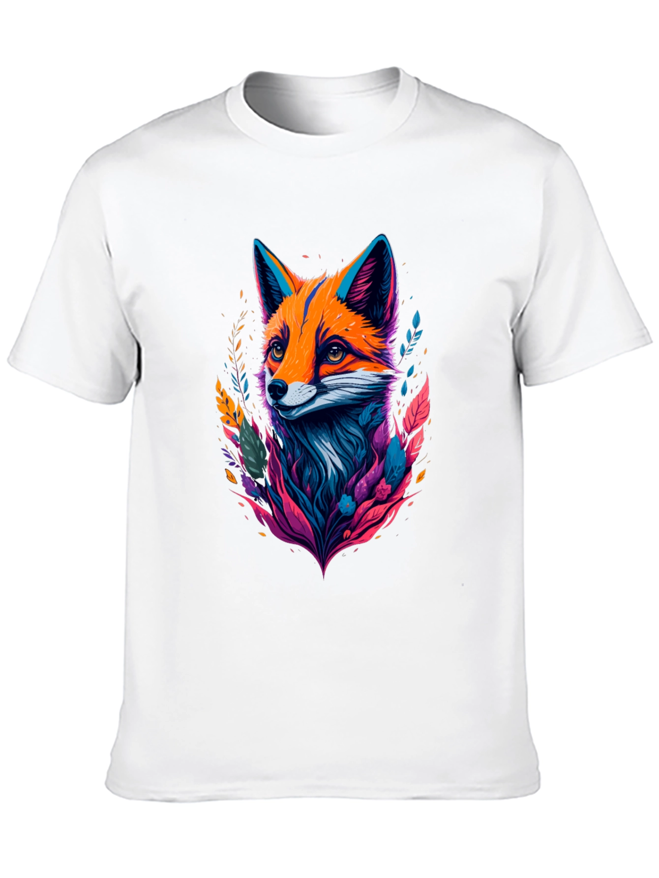 Stylish Black T-shirt with Fox Graphic
