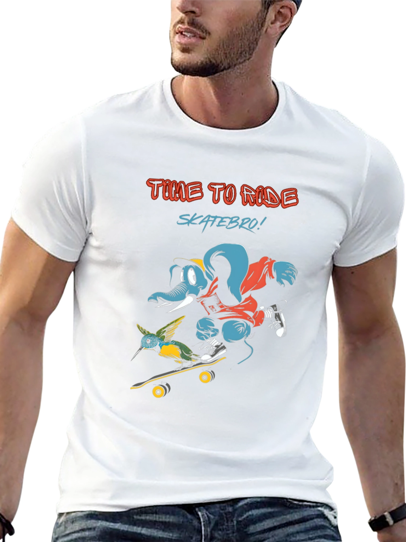 Time to Ride Sk8 Bro! Graphic Tee