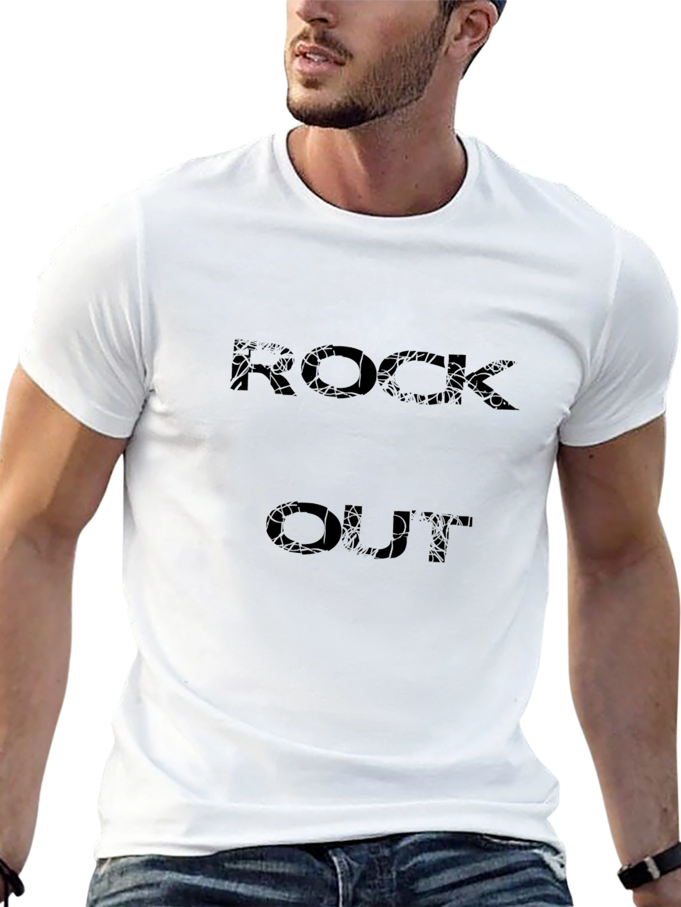 Rock Out T-Shirt - Black Graphic Tee